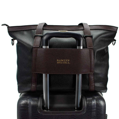 Badgley Mischka Anna XL Vegan Leather Weekender Duffel Bag