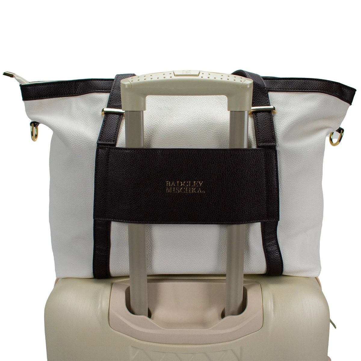 Badgley Mischka Anna XL Vegan Leather Weekender Duffel Bag