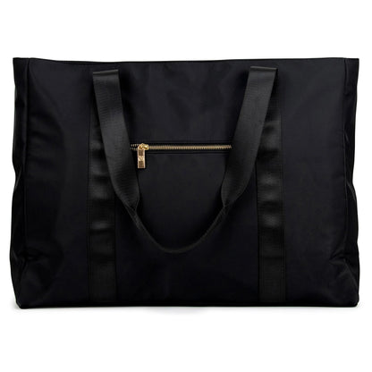 Badgley Mischka Nylon Weekender Tote Bag | 7 Colors | BM Monogram Lining - Niksstuff