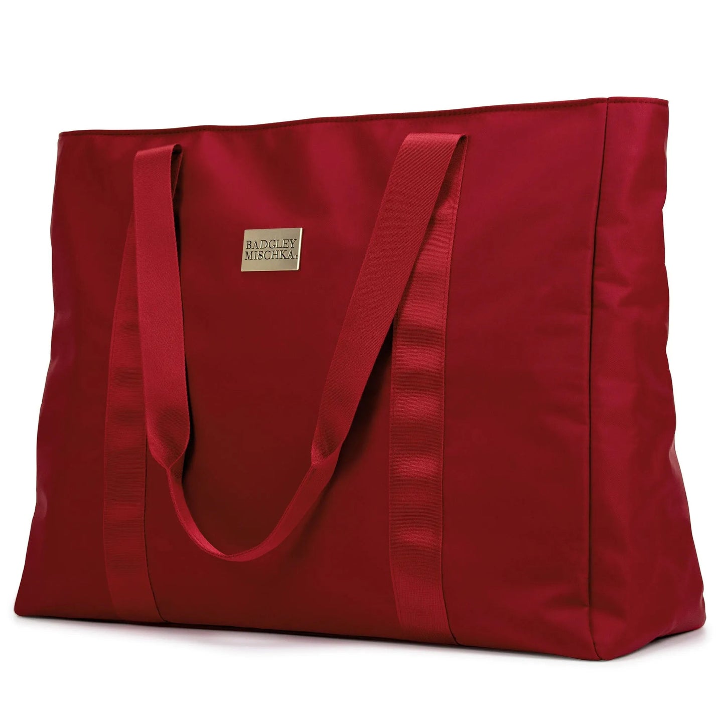 Badgley Mischka Nylon Weekender Tote Bag | 7 Colors | BM Monogram Lining - Niksstuff