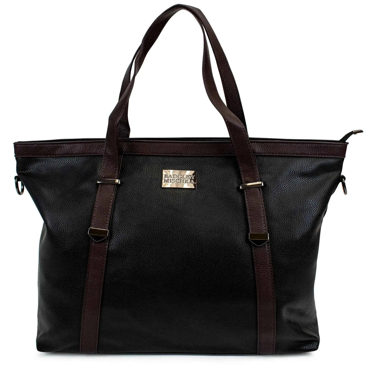Badgley Mischka Anna XL Vegan Leather Weekender Duffel Bag