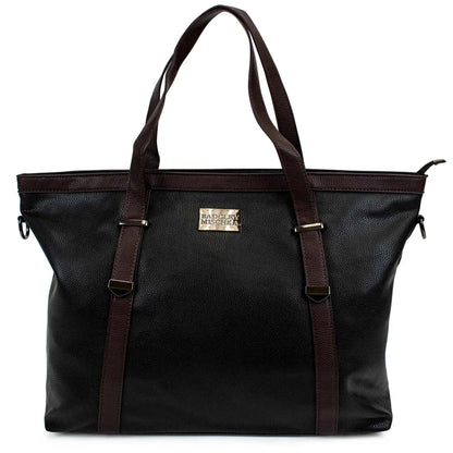 Badgley Mischka Anna XL Vegan Leather Weekender Duffel Bag