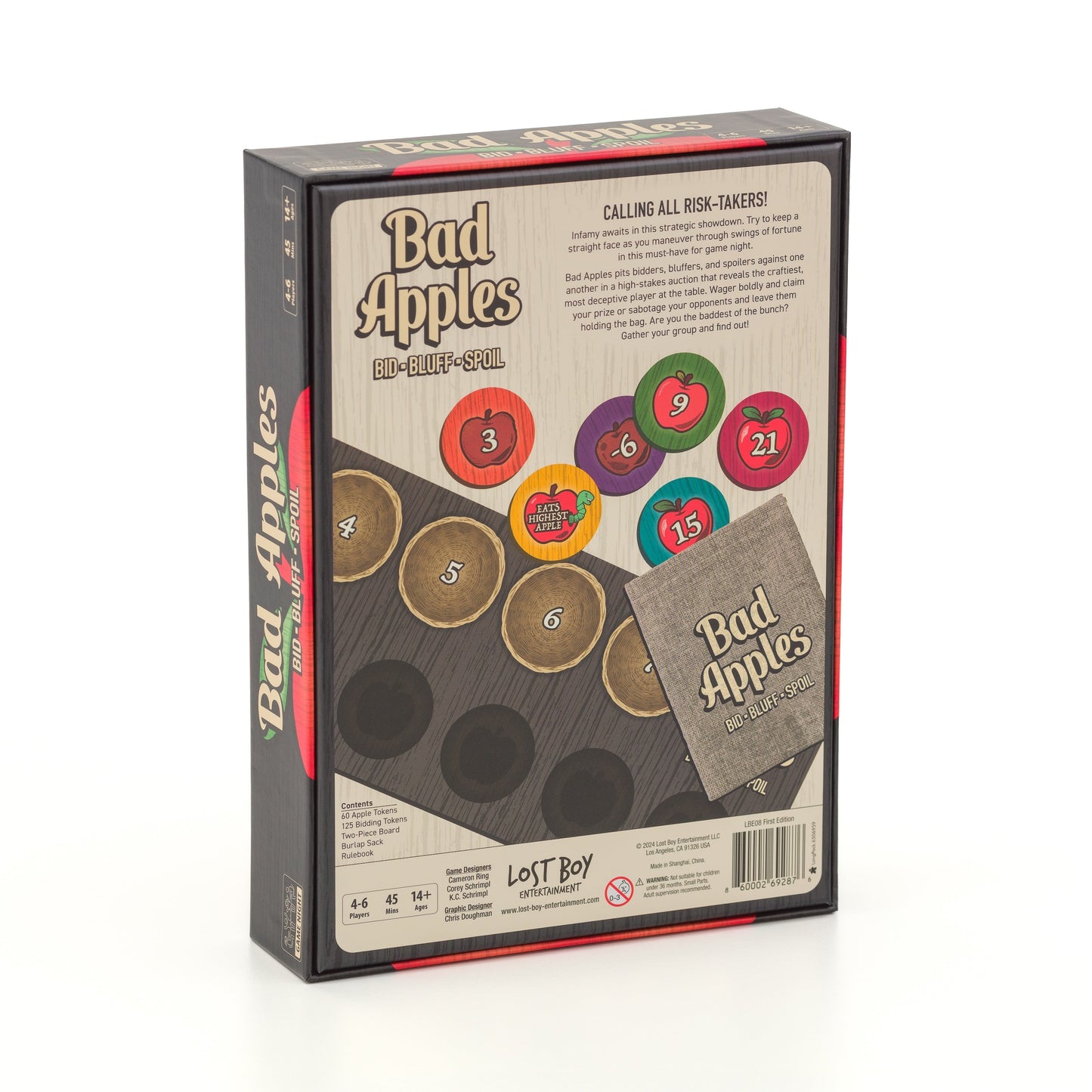 Bad Apples Bluffing & Auction Game by Lost Boy Entertainment - Niksstuff