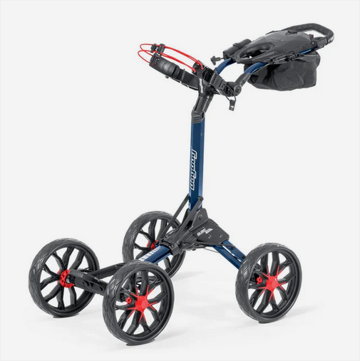 Bag Boy Quad Pro Push Cart | 4-Wheel Stability | Aluminum Frame | 5 Colors - Niksstuff