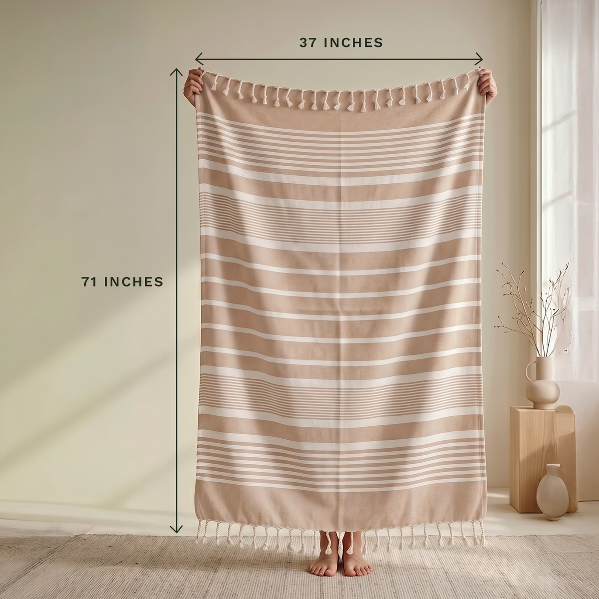 Turkish Organic Cotton Beach Towel