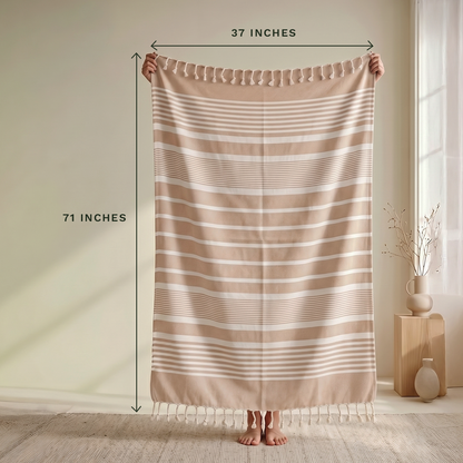 Turkish Organic Cotton Beach Towel