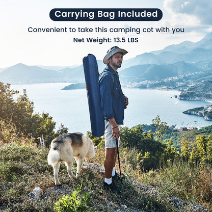 Folding Camping Cot for Adults and Kids with Carry Bag