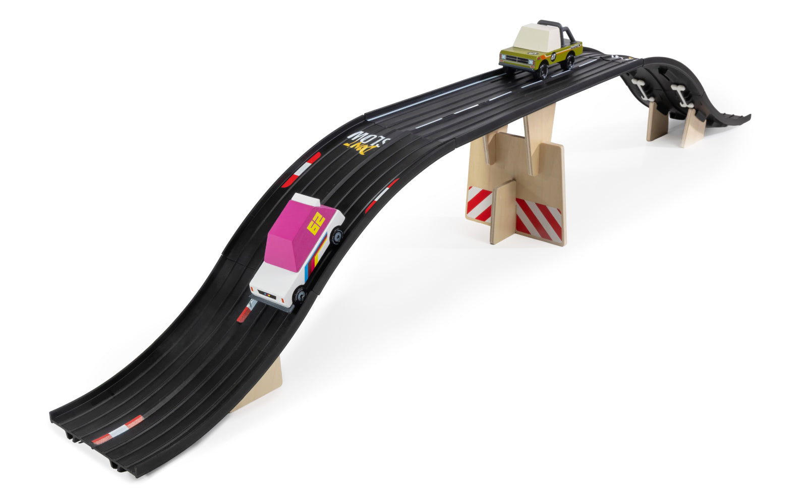 Add-On Kit: Bridge | Candylab ROADWORKS Track | Elevated Overpass | Ages 3+ | Compatible with 1:64 Diecast - Niksstuff