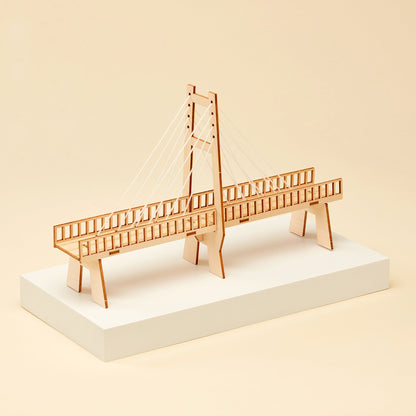 Cable-Stayed Bridge DIY Kit | Engineering STEM Toy for Kids 6+ - Niksstuff