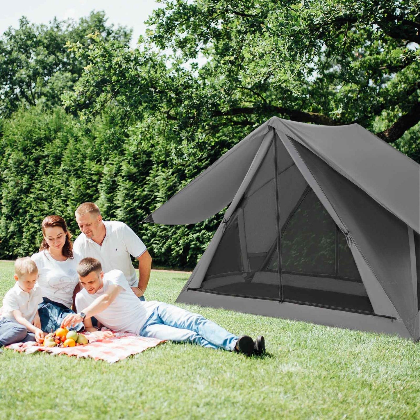 Pop-Up Camping Tent for 2-3 People with Rainfly & Carry Bag