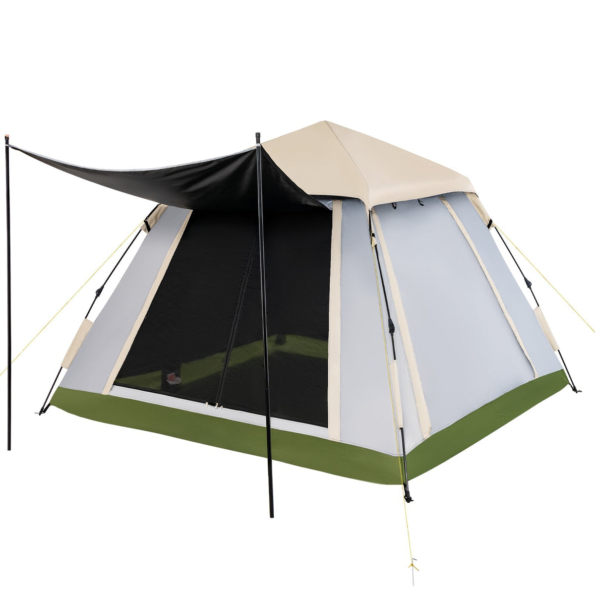 2-4 Person Instant Pop-Up Camping Tent with Removable Rainfly