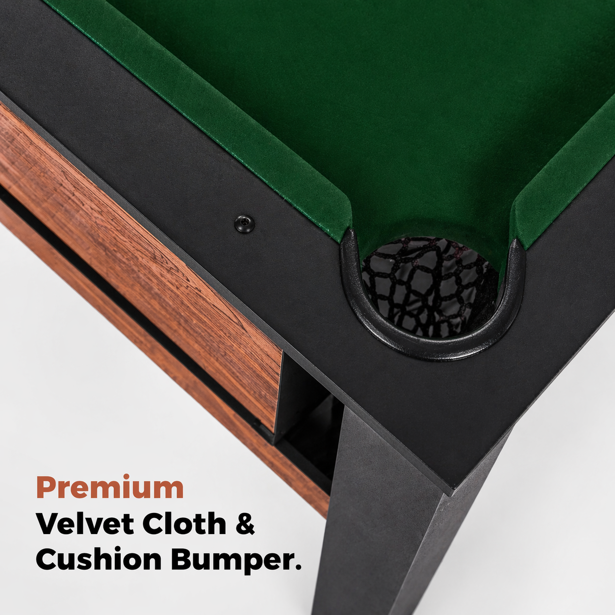 2-in-1 Full Size Foosball & Pool Combo Table with Legs