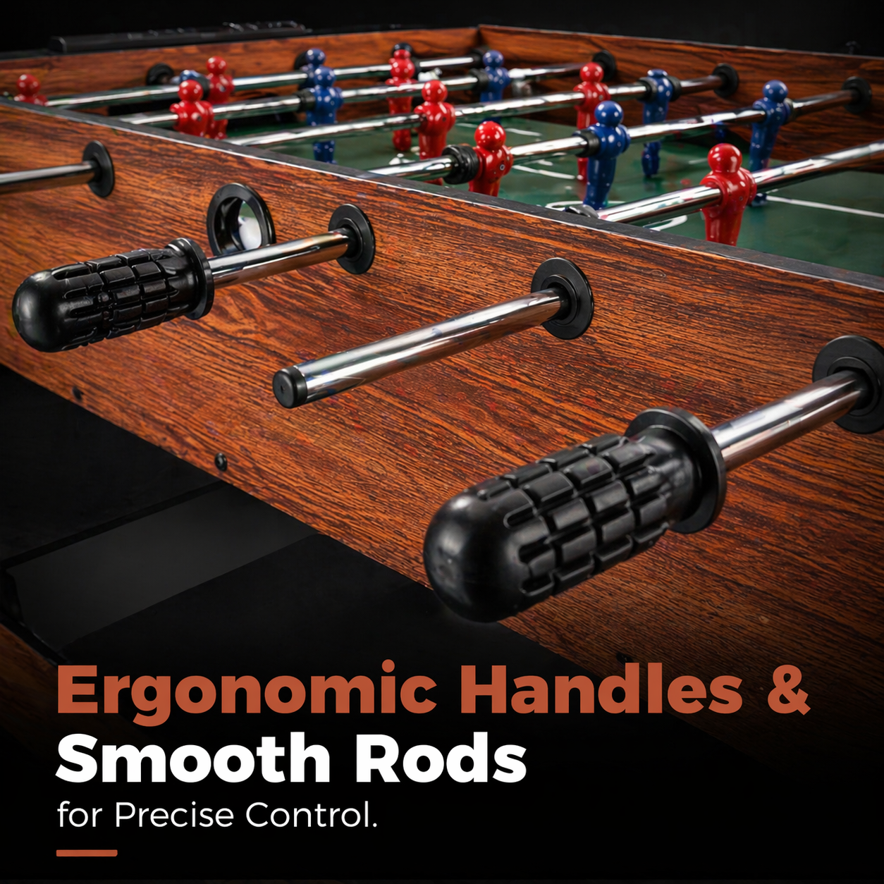 2-in-1 Full Size Foosball & Pool Combo Table with Legs