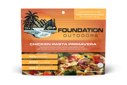 Foundation Outdoors Freeze Dried Chicken Pasta Primavera Meal