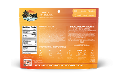 Foundation Outdoors Chicken Pot Pie - 100% Freeze Dried Meal