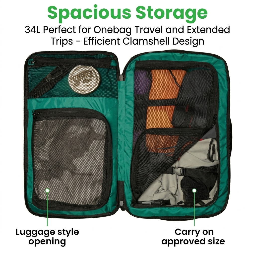 Island Hopper 2.0 Matte Black | Waterproof Carry-On Backpack 28L & 34L - Niksstuff