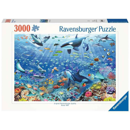 Colorful Underwater World 3000-Piece Jigsaw Puzzle by Ravensburger