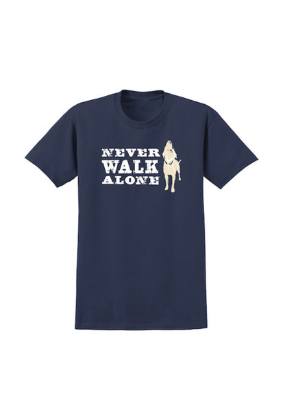 Dog is Good — Never Walk Alone T-Shirt | Front & Back Graphic | Heavyweight 100% Cotton | Unisex | S–3XL
