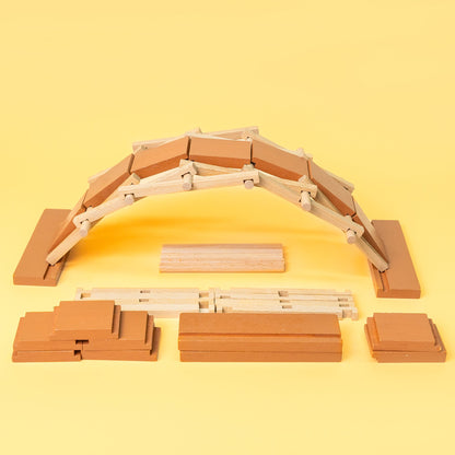 DIY Leonardo da Vinci Self-Supporting Bridge Kit | STEM Engineering | Wooden Arch Bridge Model