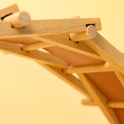 DIY Leonardo da Vinci Self-Supporting Bridge Kit | STEM Engineering | Wooden Arch Bridge Model