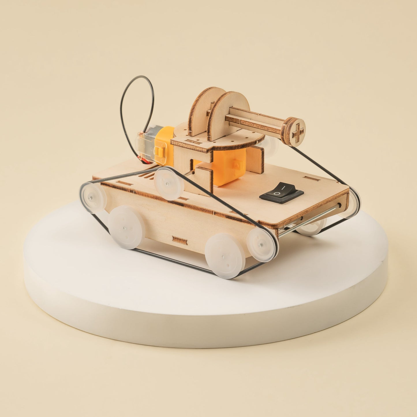 Rubber Band Tank DIY Kit | Engineering STEM Toy for Kids Ages 8+ - Niksstuff