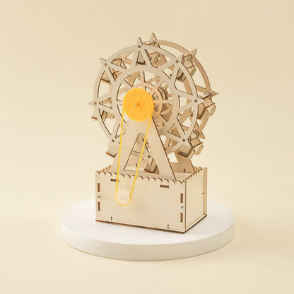 Music Box Ferris Wheel DIY Kit | Mechanical Music STEM Toy Ages 8+ - Niksstuff