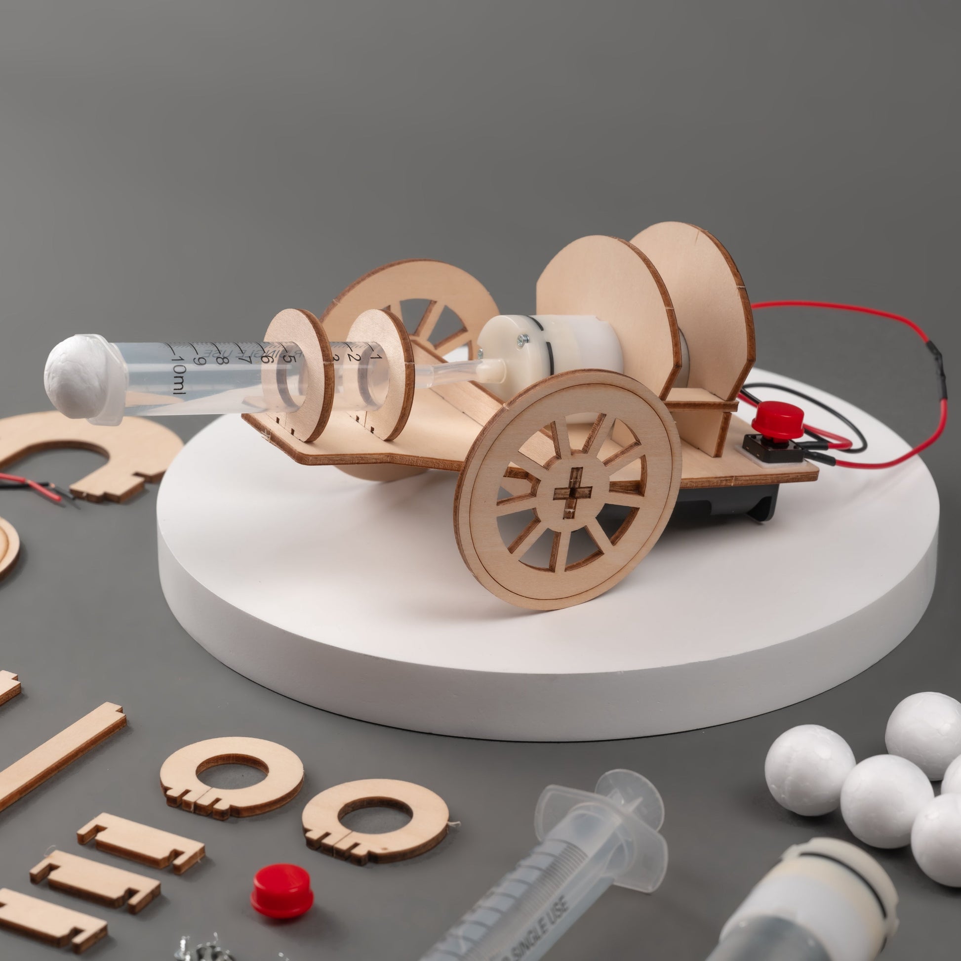 Cannon DIY Kit | Educational STEM Toy for Kids Ages 8+ - Niksstuff