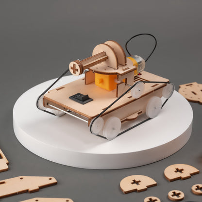 Rubber Band Tank DIY Kit | Engineering STEM Toy for Kids Ages 8+ - Niksstuff