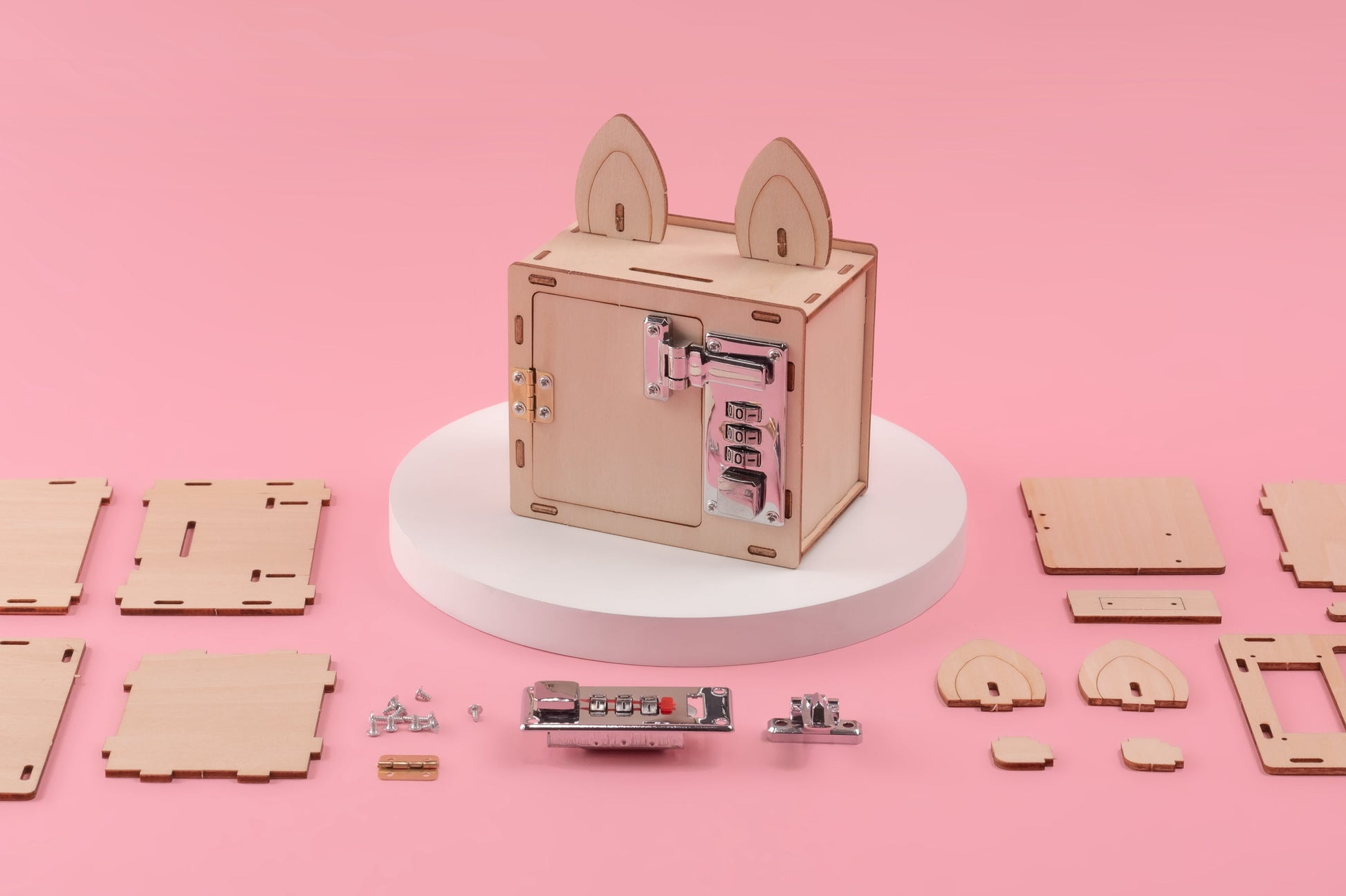 Combination Lock Box DIY Kit | STEM Toy & Phone Holder for Kids 8+ - Niksstuff