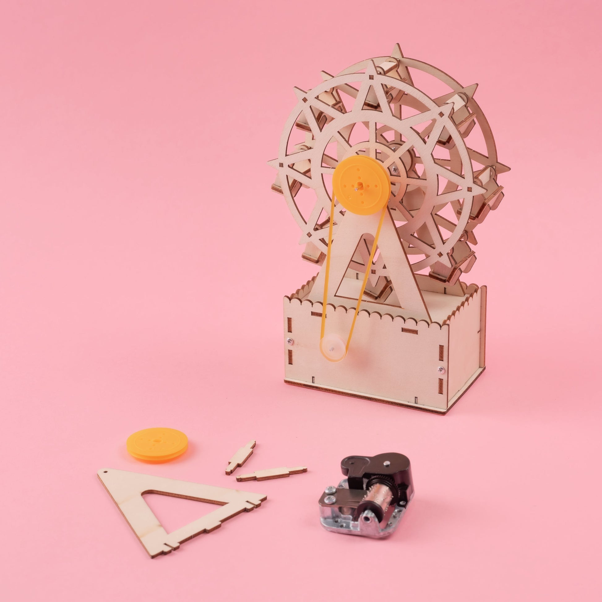 Music Box Ferris Wheel DIY Kit | Mechanical Music STEM Toy Ages 8+ - Niksstuff
