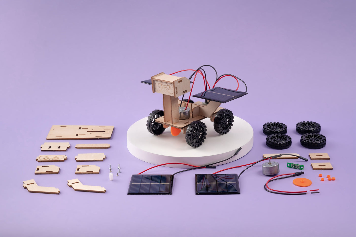 Solar Mars Rover DIY Kit | Space & Clean Energy STEM Toy Ages 8+ - Niksstuff