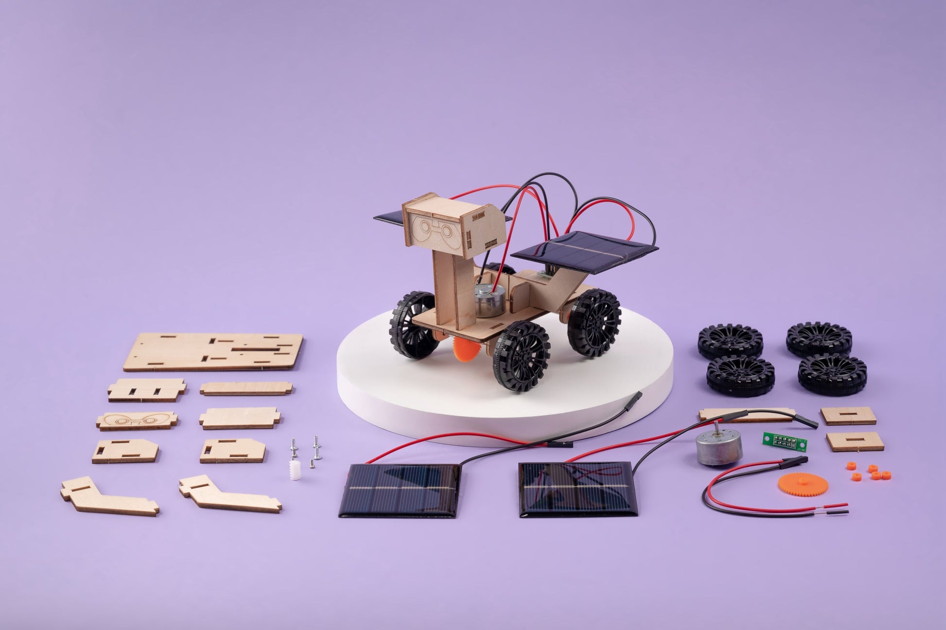 Solar Mars Rover DIY Kit | Space & Clean Energy STEM Toy Ages 8+ - Niksstuff