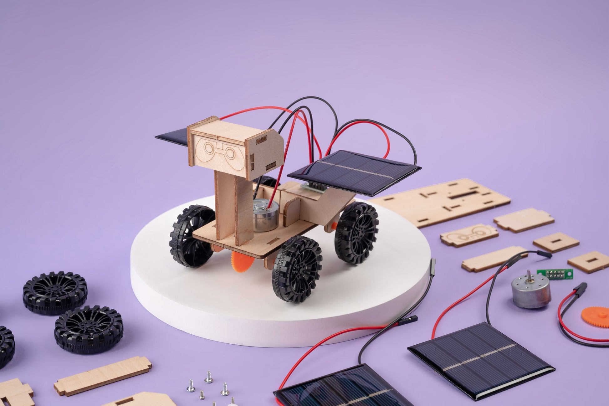 Solar Mars Rover DIY Kit | Space & Clean Energy STEM Toy Ages 8+ - Niksstuff