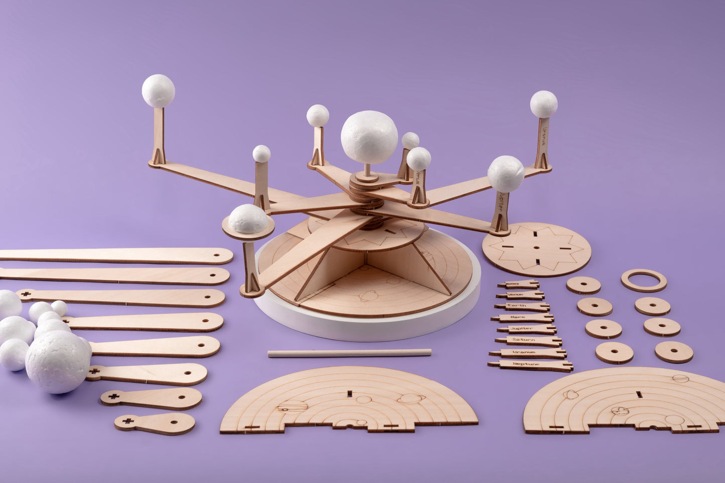 Solar System Model DIY Kit | Space STEM Toy for Kids Ages 6+ - Niksstuff