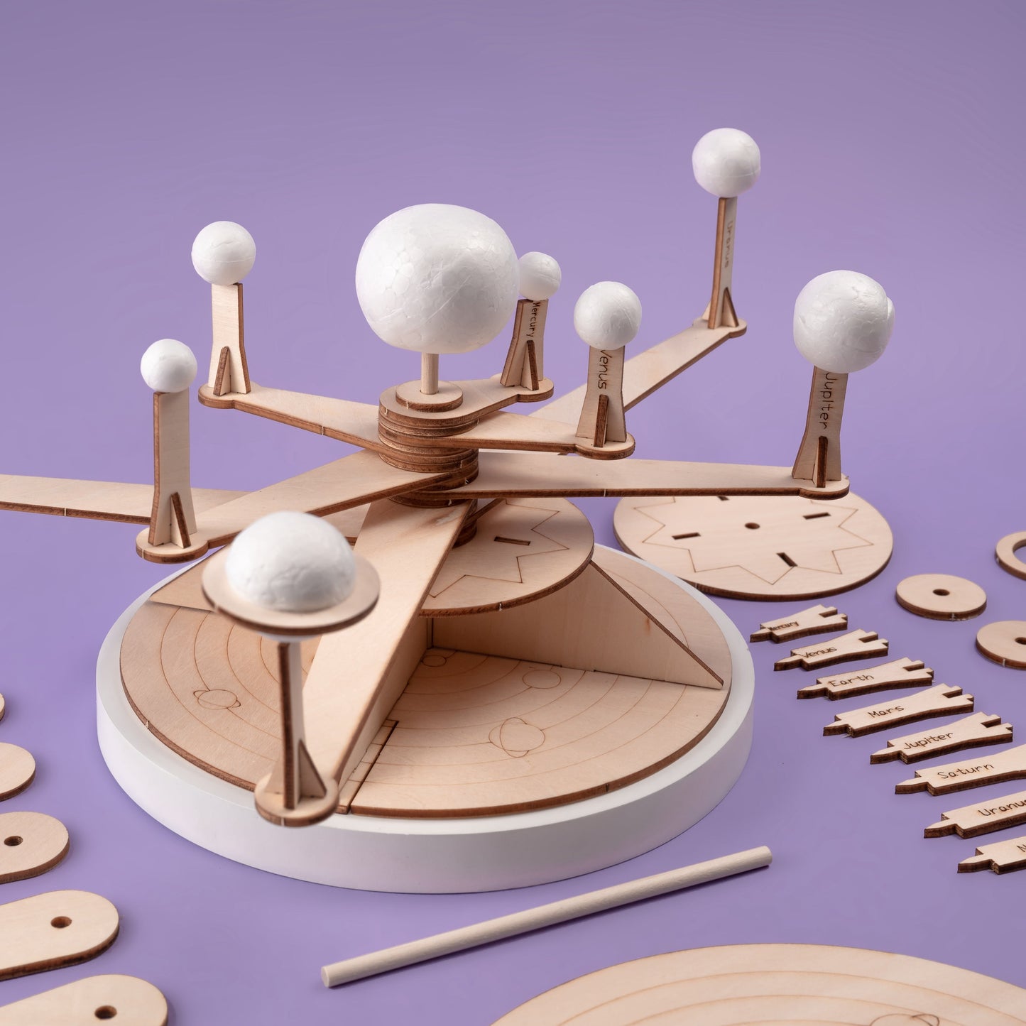 Solar System Model DIY Kit | Space STEM Toy for Kids Ages 6+ - Niksstuff