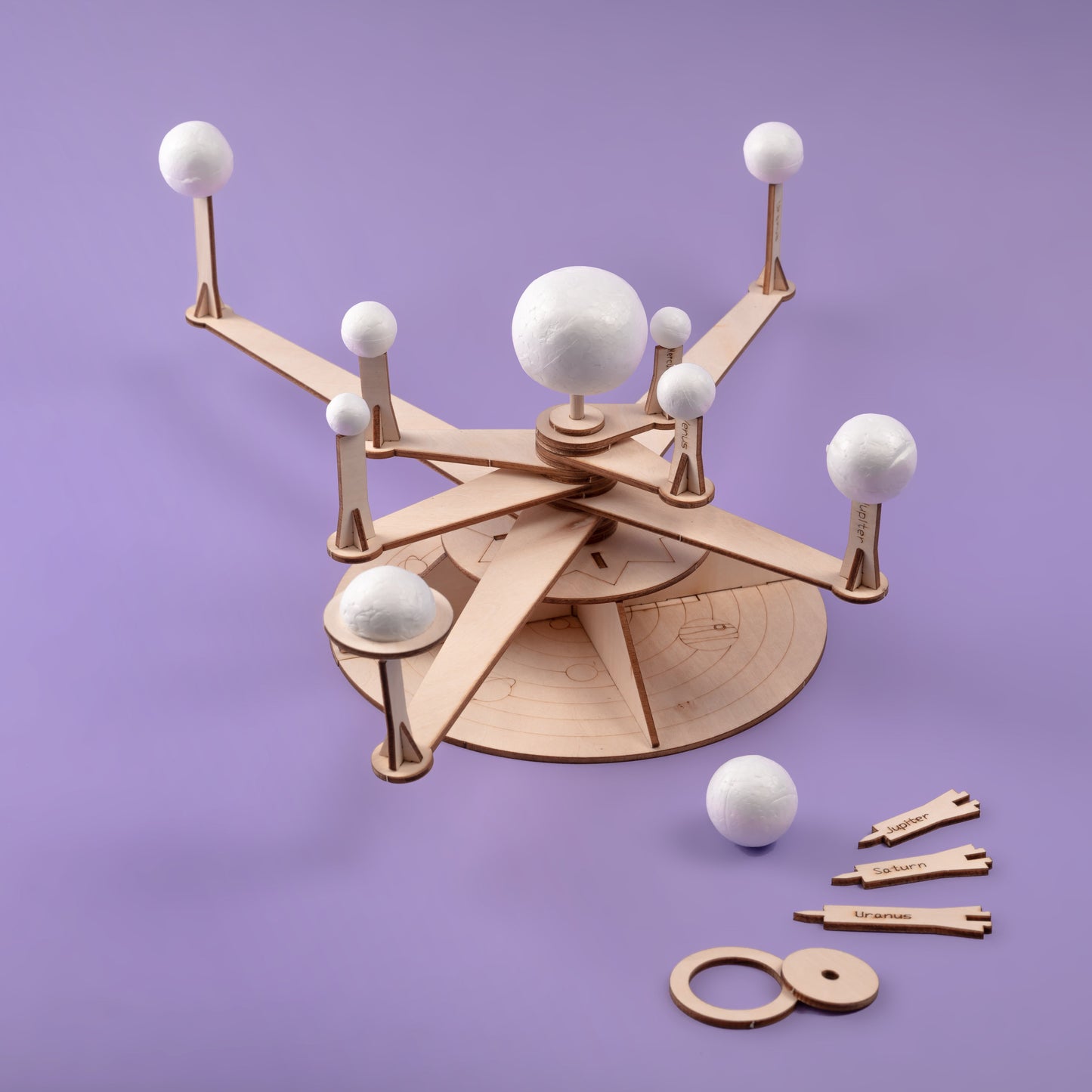 Solar System Model DIY Kit | Space STEM Toy for Kids Ages 6+ - Niksstuff