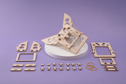 Mechanical Claw DIY Kit | Wooden Engineering STEM Toy for Kids 6+ - Niksstuff