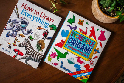 Creative Kids Activity Book Bundle | Origami & Drawing | 2-Book Set