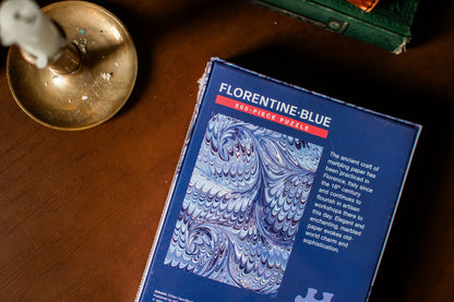 Florentine Blue Marbleizing Pattern 500-Piece Puzzle | teNeues