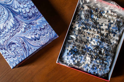 Florentine Blue Marbleizing Pattern 500-Piece Puzzle | teNeues