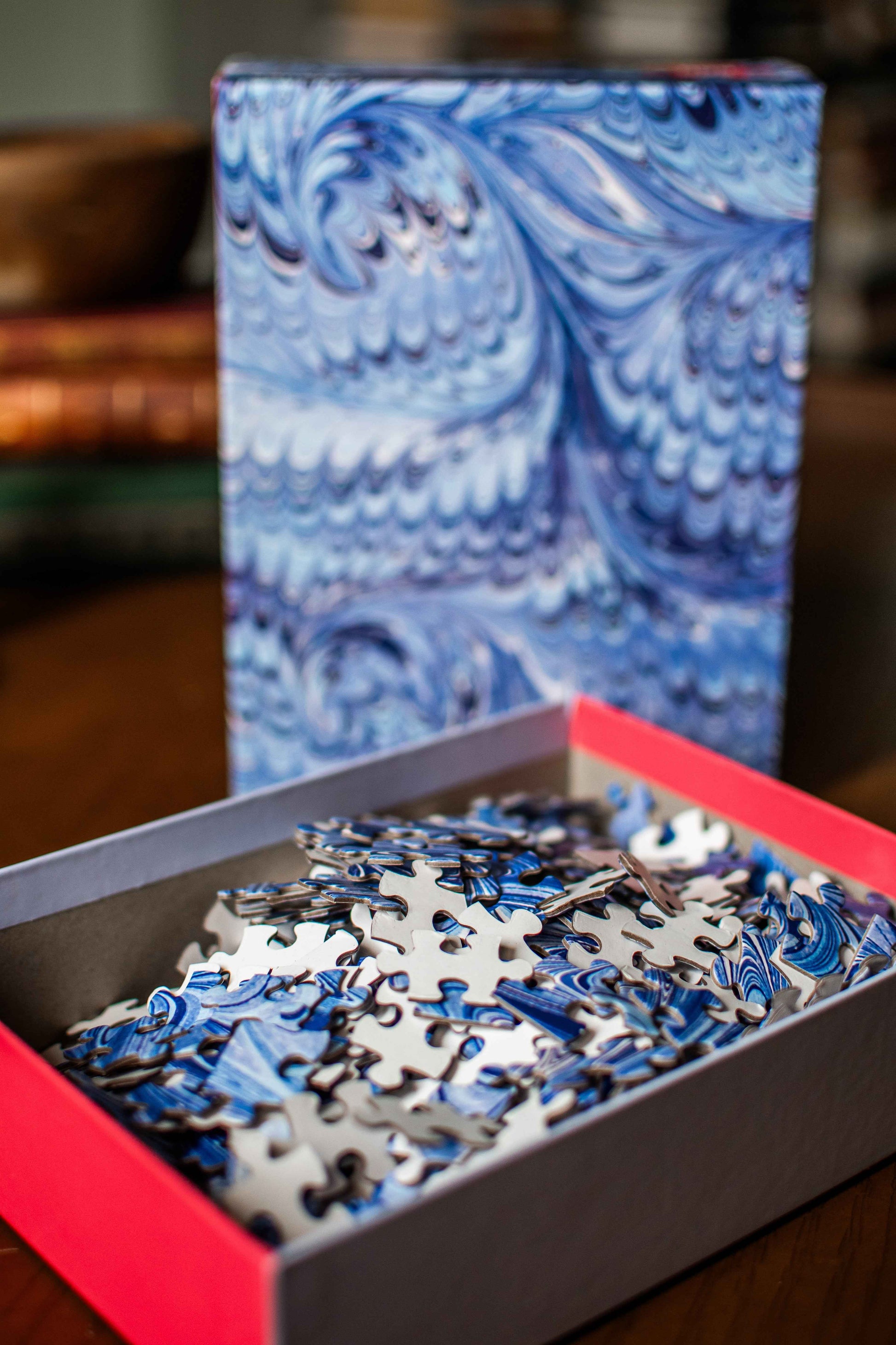 Florentine Blue Marbleizing Pattern 500-Piece Puzzle | teNeues