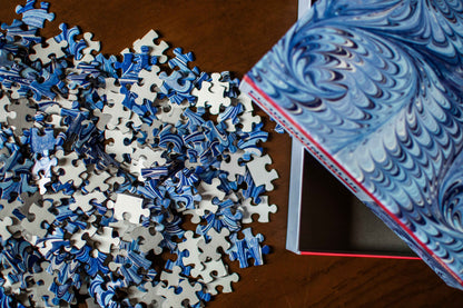 Florentine Blue Marbleizing Pattern 500-Piece Puzzle | teNeues