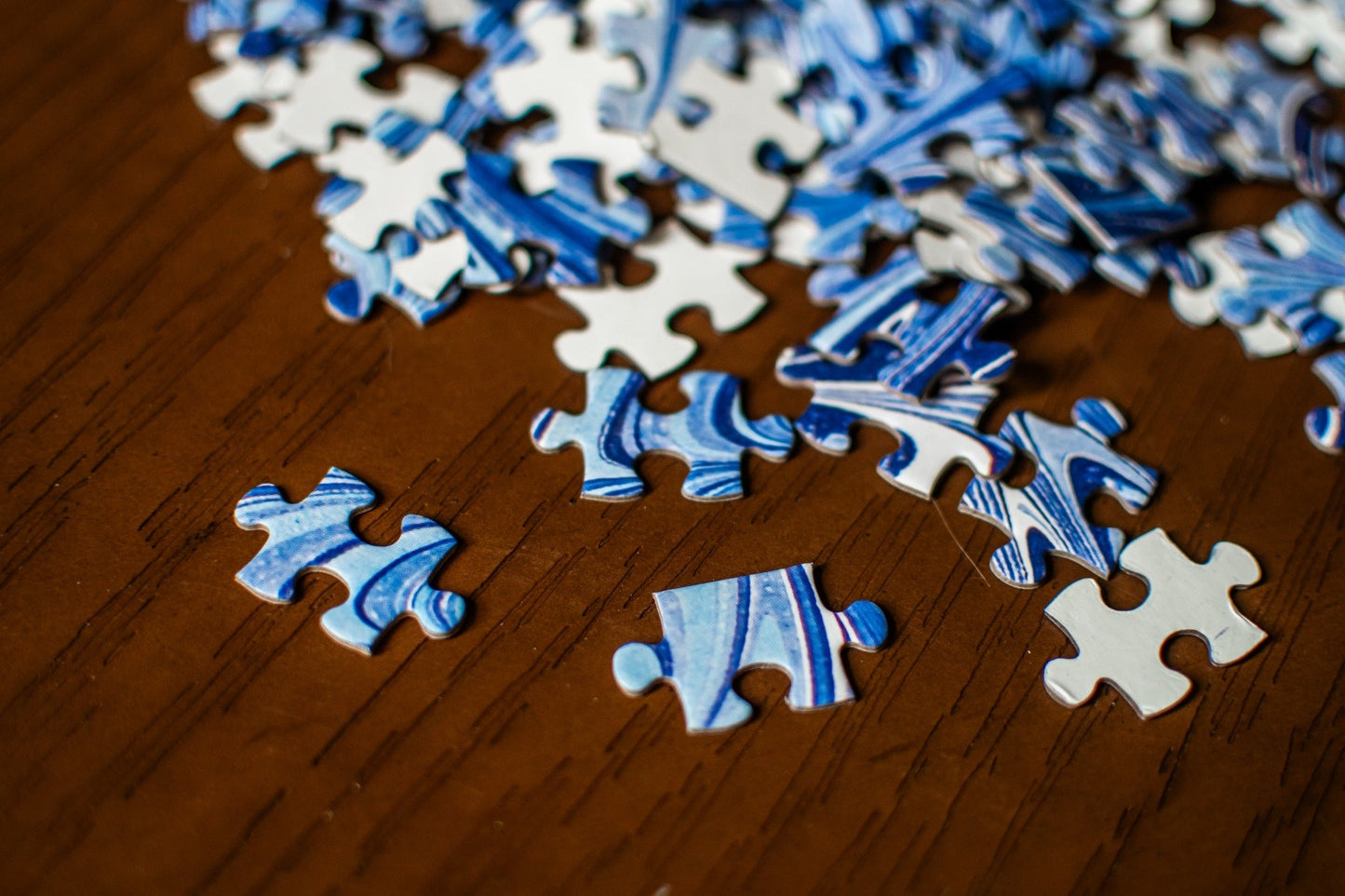 Florentine Blue Marbleizing Pattern 500-Piece Puzzle | teNeues