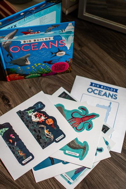 Big Builds: Oceans – Interactive STEM Book & 3D Ocean Model | Ages 8+ | Press-Out Pieces