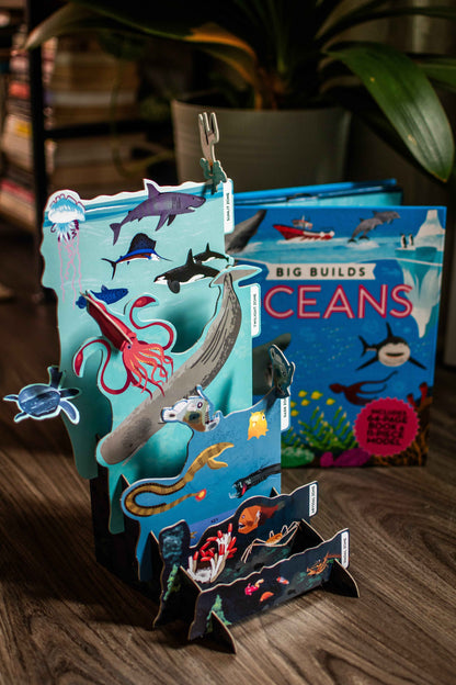 Big Builds: Oceans – Interactive STEM Book & 3D Ocean Model | Ages 8+ | Press-Out Pieces