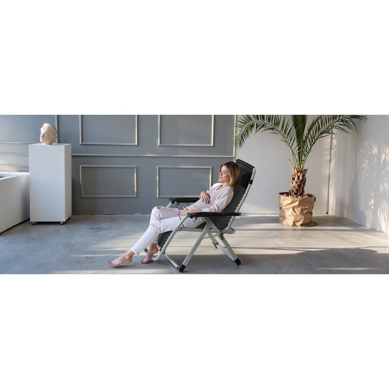 Zero Gravity Recliner Chair | Foldable Patio Lounge with Cup Holder & Cushion