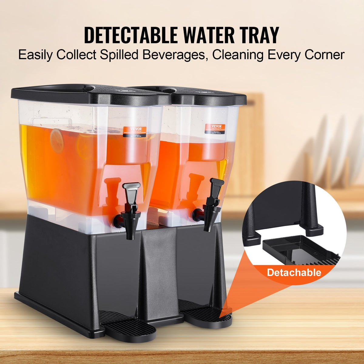 3 Gallon Beverage Dispenser with Stand, Spigot & Lid