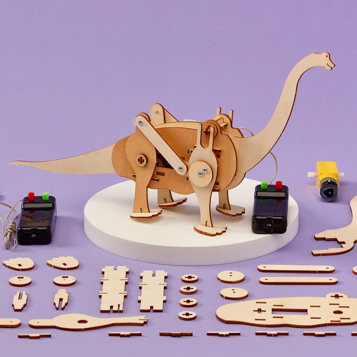 Brachiosaurus Robot DIY Kit | Educational STEM Toy for Kids 8+ - Niksstuff