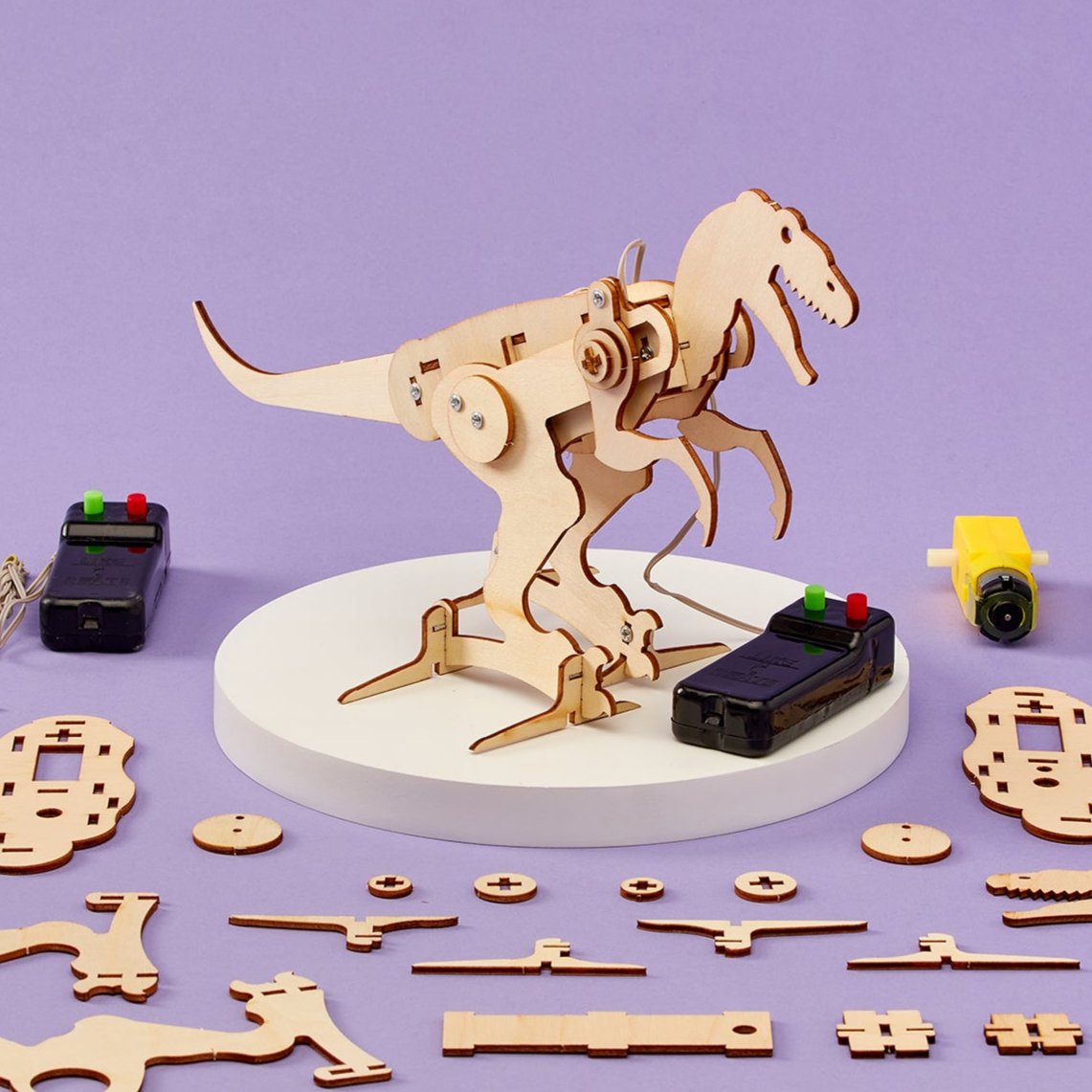 Dinosaur T-Rex Robot DIY Kit | Educational STEM Toy for Kids 8+ - Niksstuff