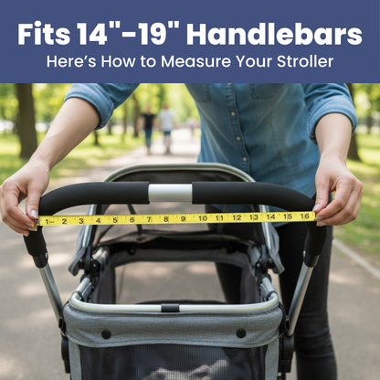 Rubyloo Dog Stroller Caddy Organizer | Patent-Pending | Fits 14–19" Handlebars | Black or Paw Print